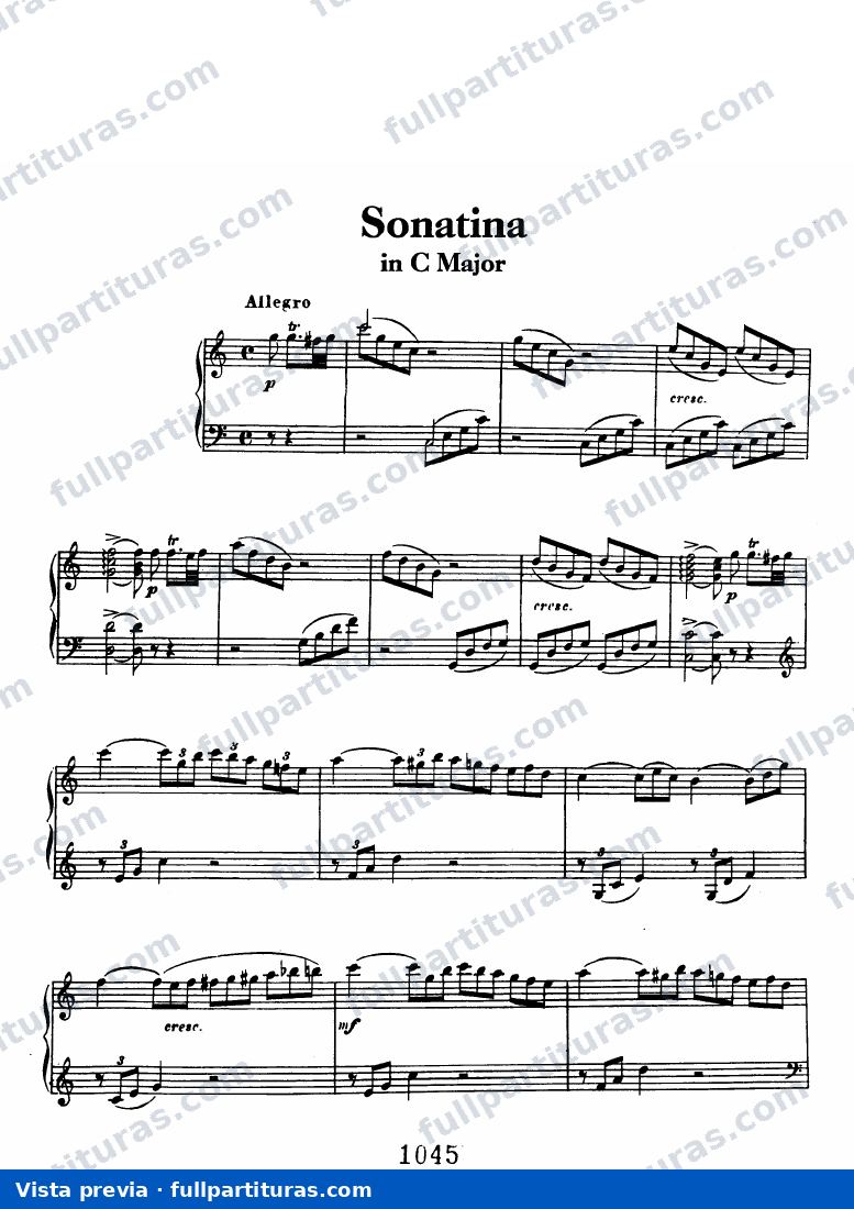 Sonatina in C — preview