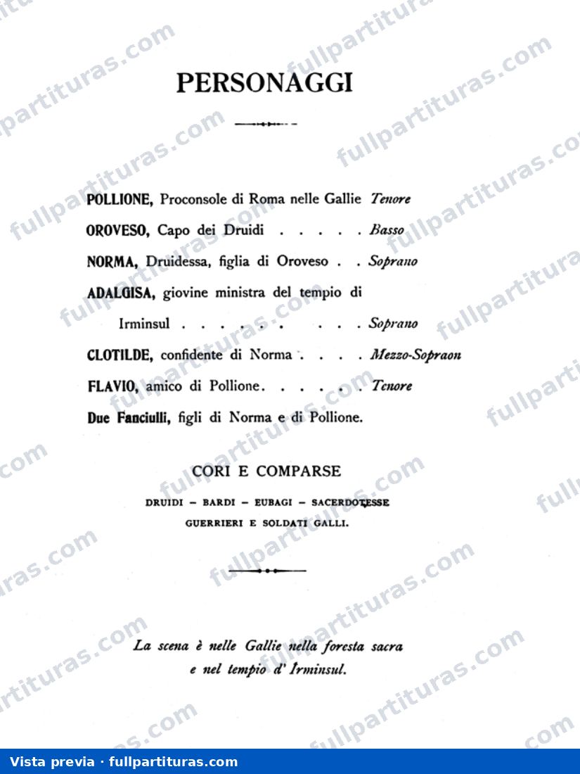 Norma: Sinfonia y Acto I — preview