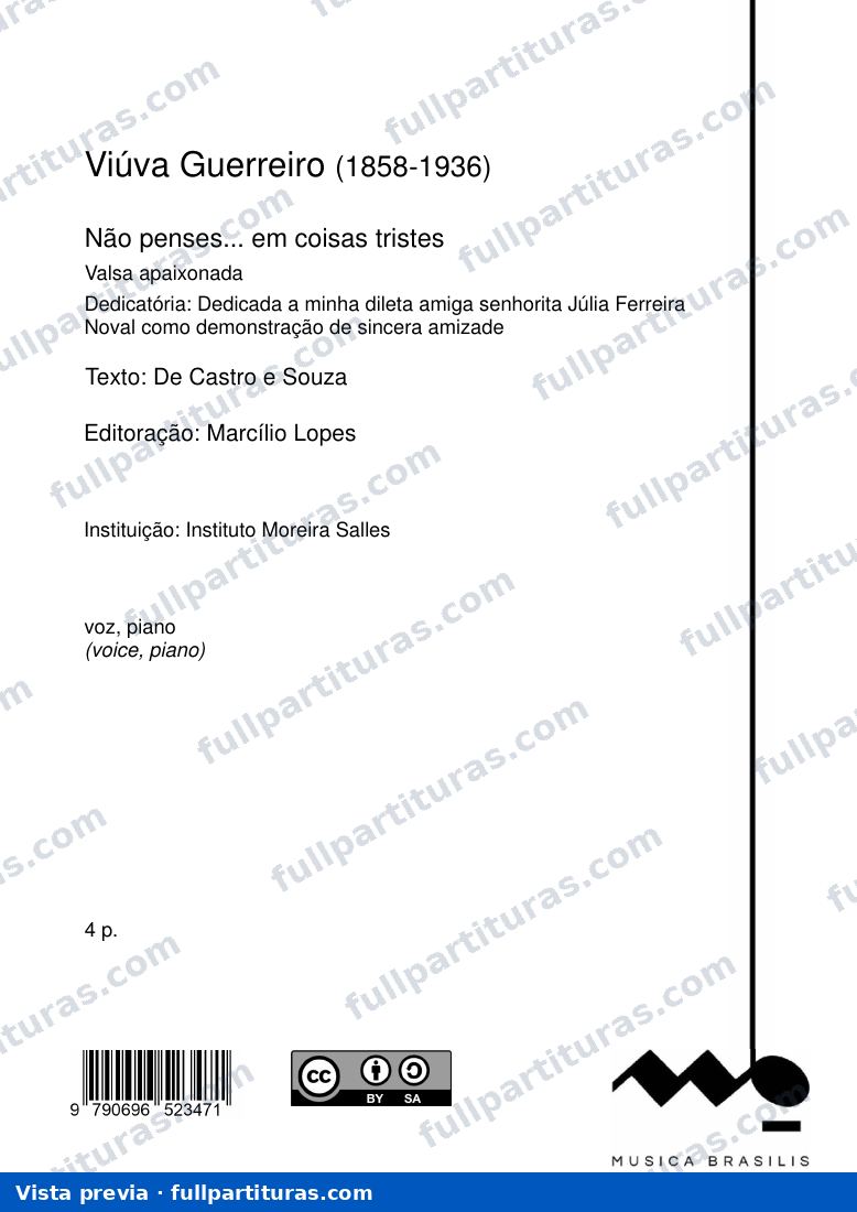 Nao Penses Em Coisas Tristes — preview