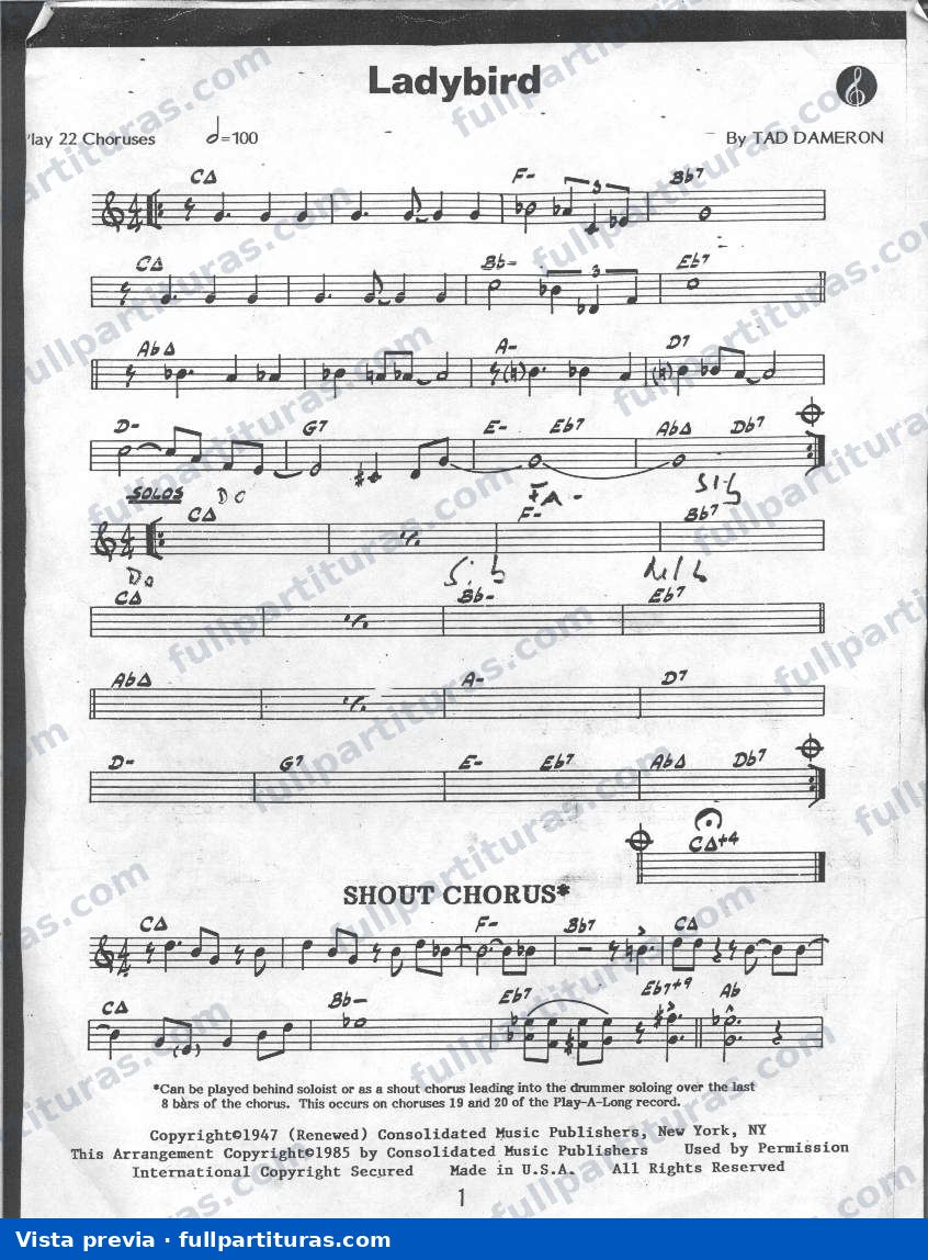 6 partituras para saxofón — preview