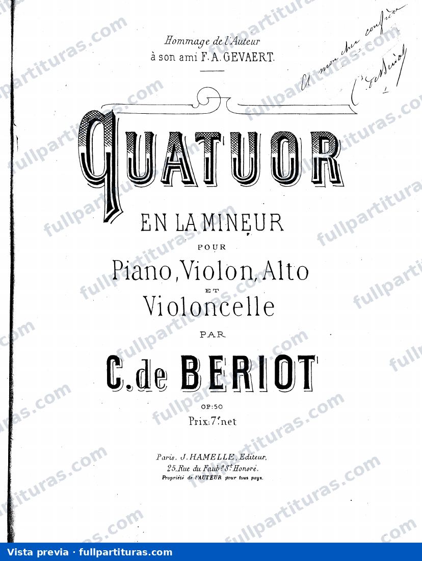 Cuarteto en La menor Op. 50 — preview