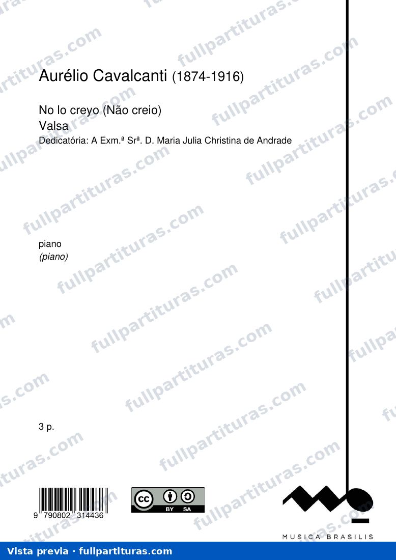 No lo creyo — preview
