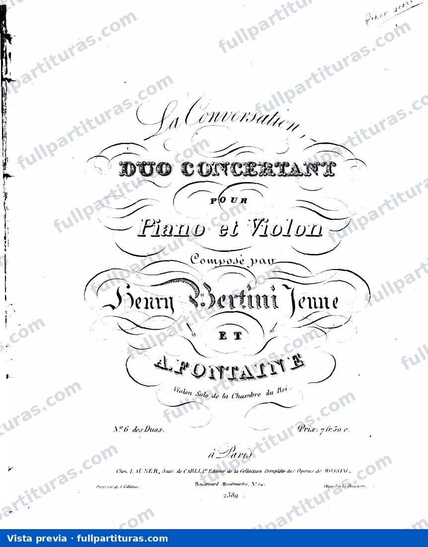 La conversation - Duo concertante — preview