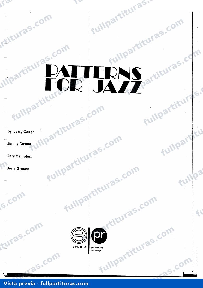 Patterns For Jazz - Jerry Coker — preview