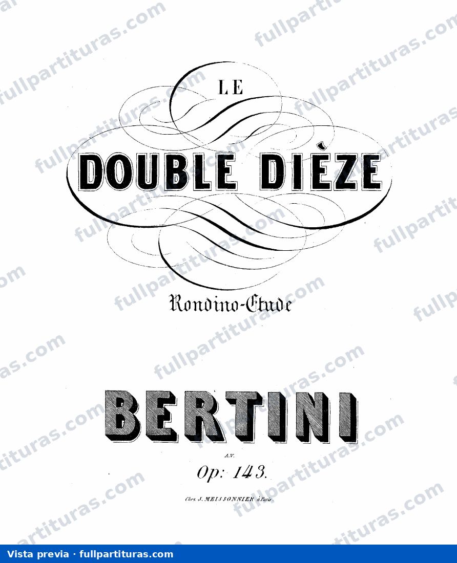 Le double diÃ¨ze, Op.143 — preview