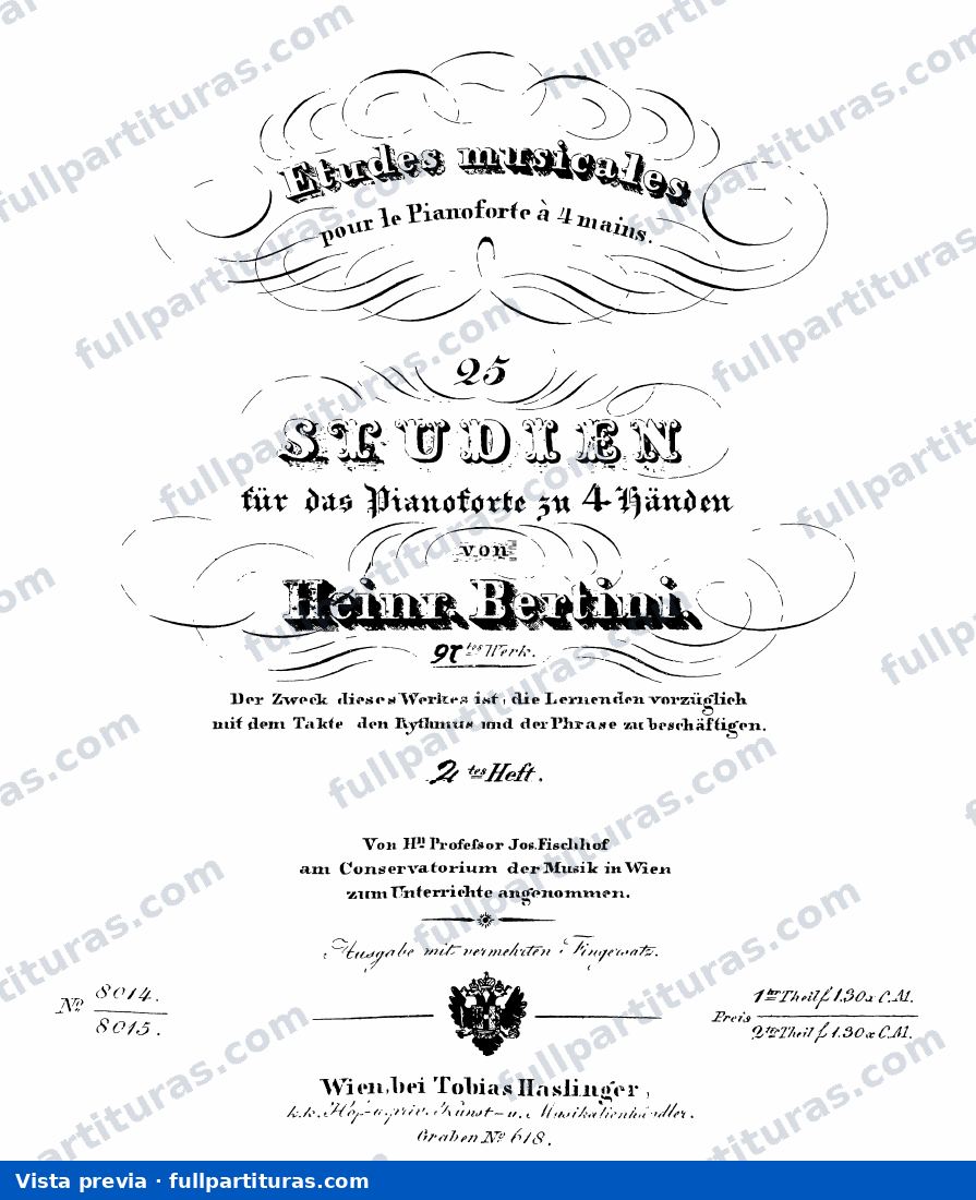 Etudes musicales, Op.97 — preview