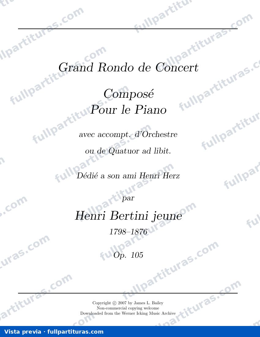 (LIBRO 2): Grand Rondo de Concert, Op.105 — preview