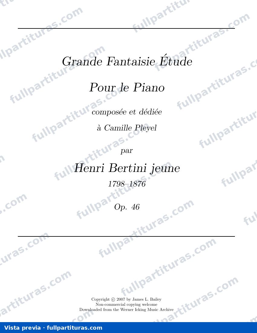 (LIBRO 2): Grande Fantaisie Etude, Op.46 — preview