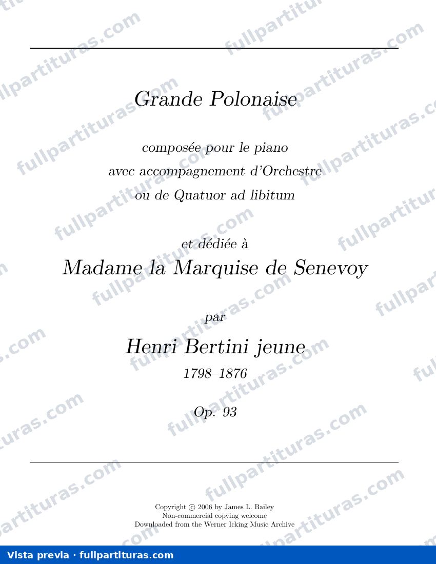 Grande Polonaise, Op.93 — preview