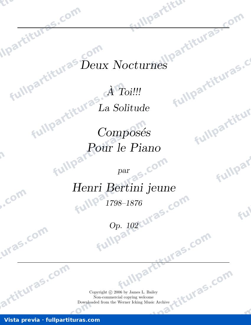 2 Nocturnes, Op.102 — preview