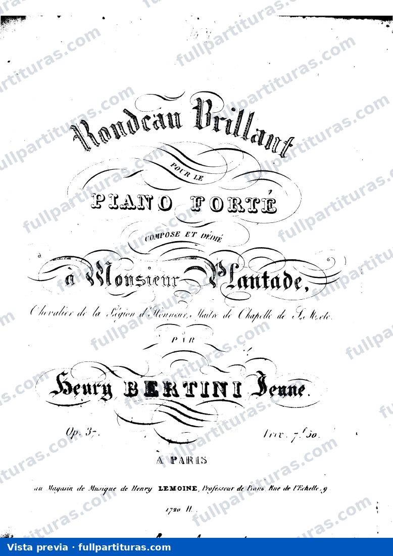 Rondeau brillant, Op.37 — vista previa
