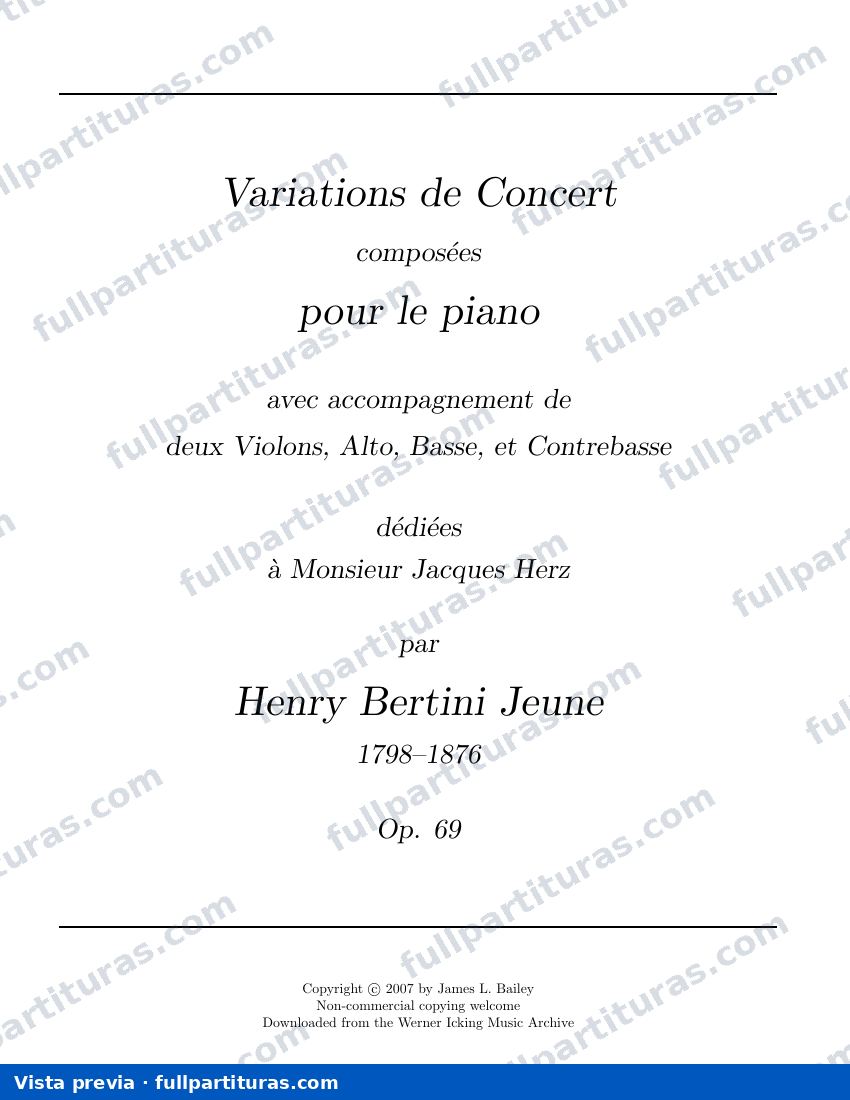 Variations de Concert, Op.69 — preview