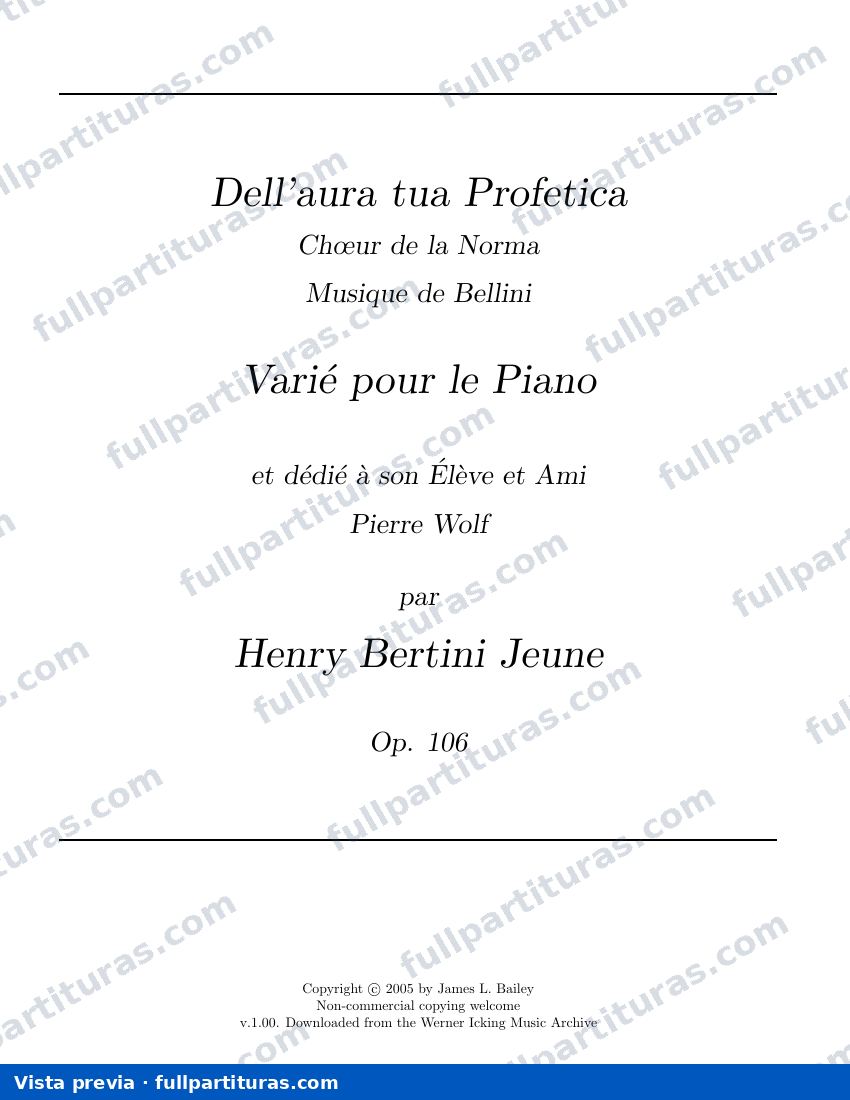 Variations sur le Choeur favori, Op.106 — preview