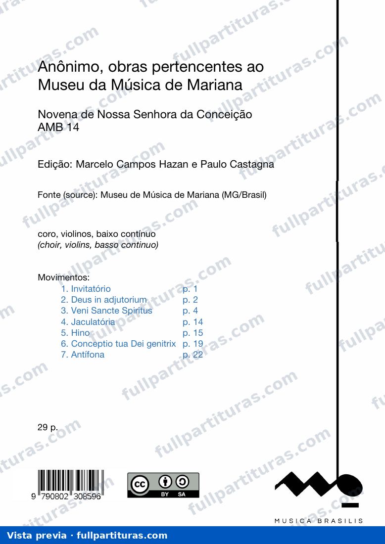 Novena de Nossa Senhora da Conceição, Anônimo — preview