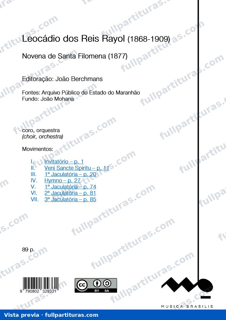 Novena de Santa Filomena — preview