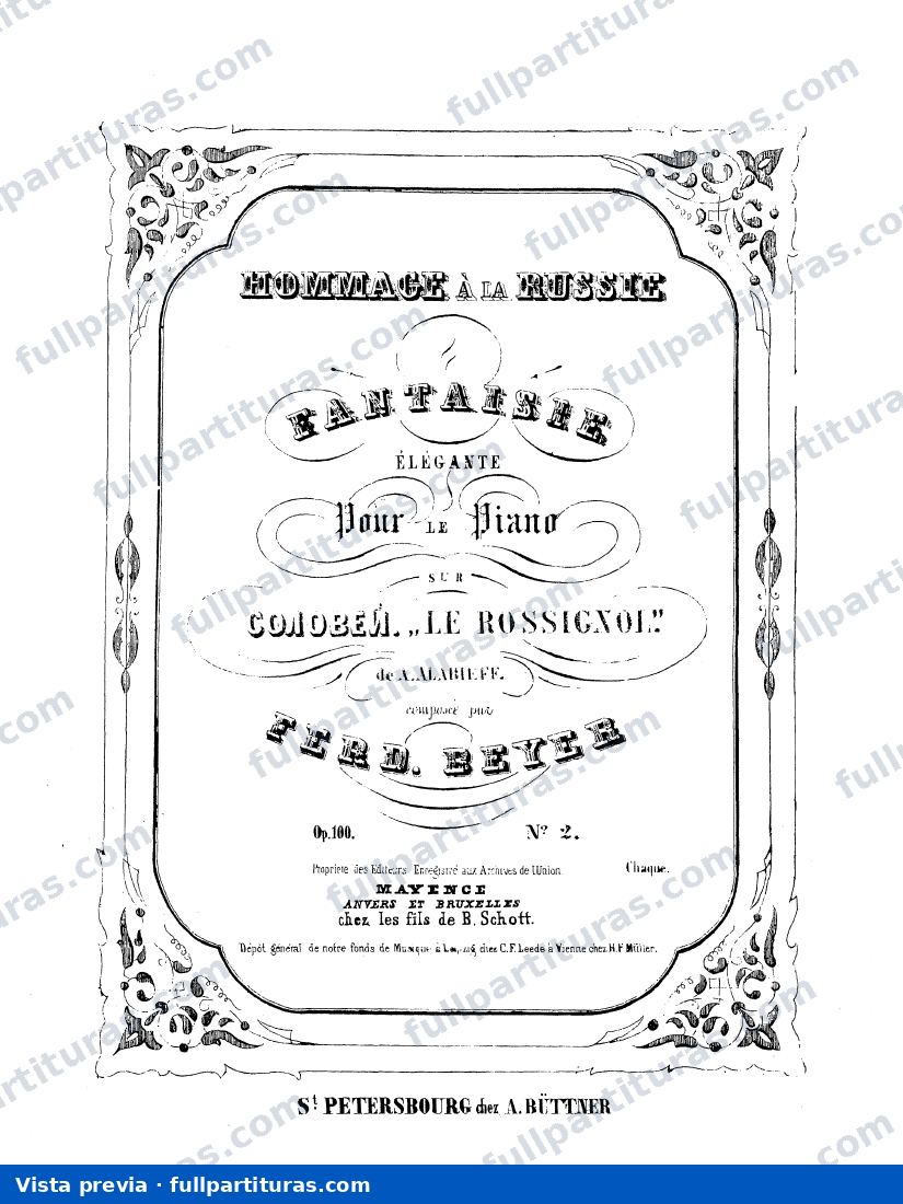 No.2: Le Rossignol de Alabieff. — preview