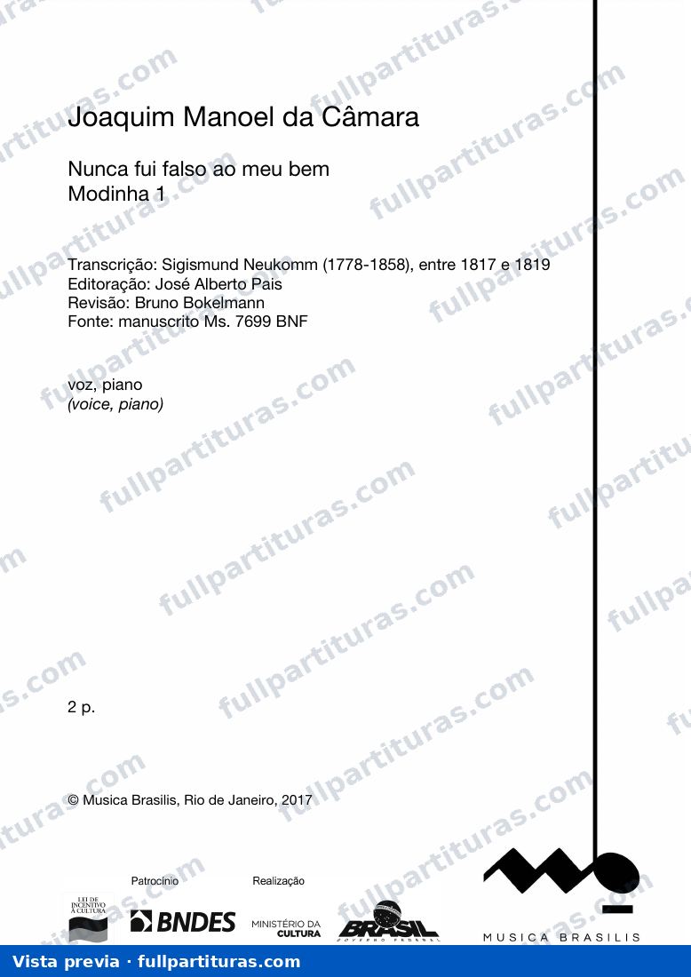 Nunca fui falso ao meu bem — preview