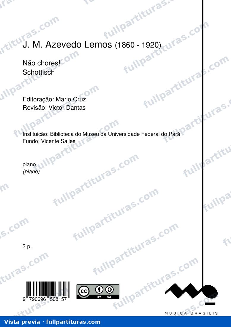 Não chores! — preview