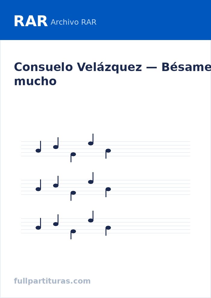 Bésame mucho — preview