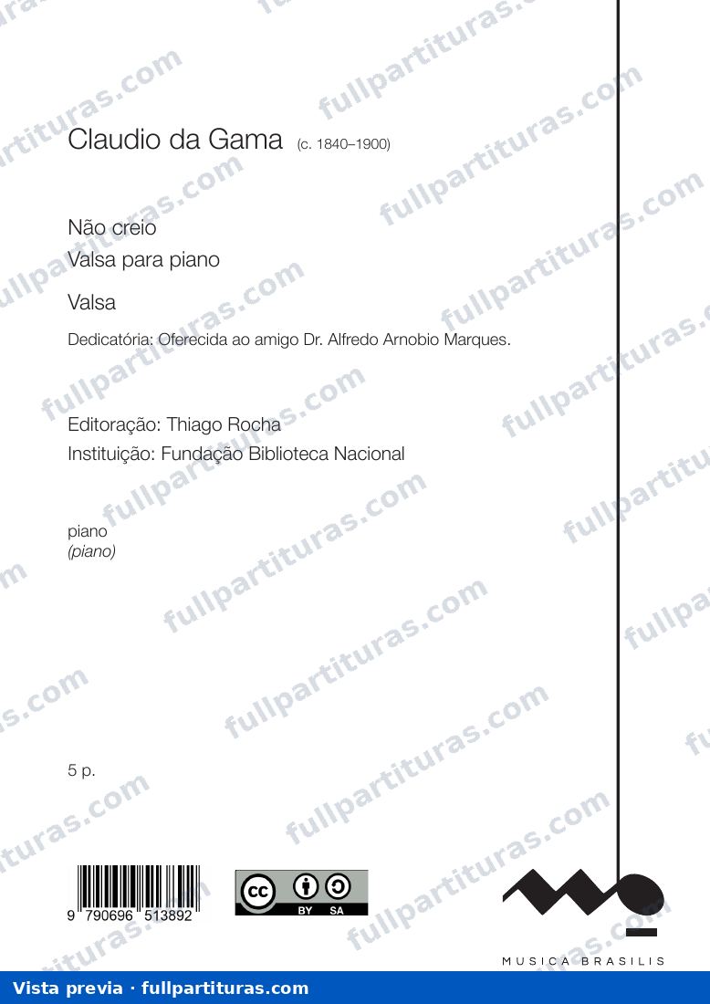 Não creio — preview