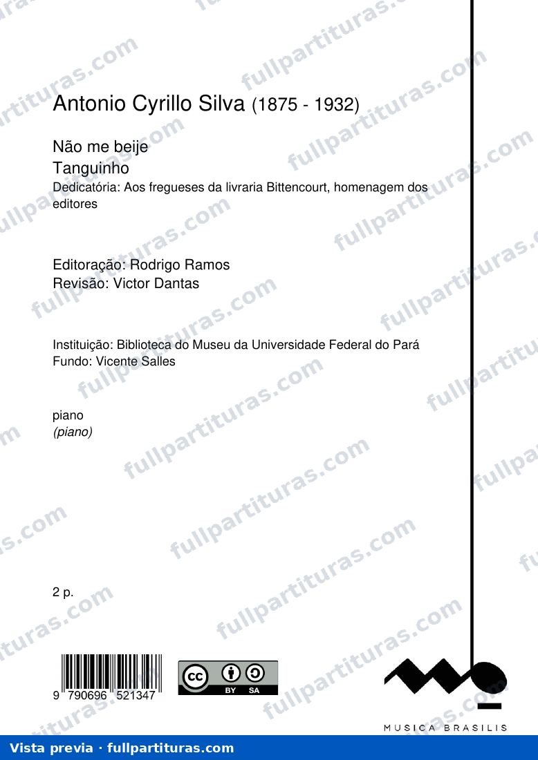 Não me beije — preview