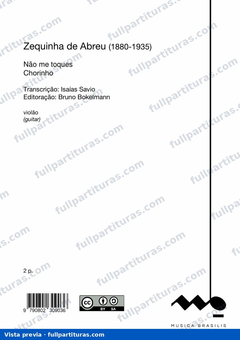 Não me toques (Violão) — preview