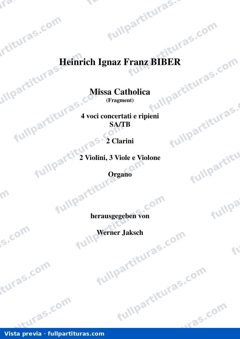 Missa Catholica — preview