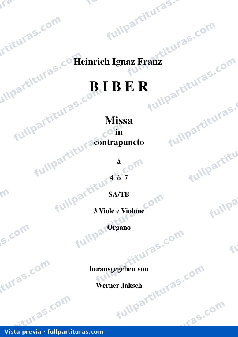 Missa in Contrapuncto — preview
