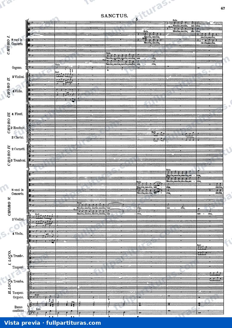 Missa Salisburgensis: Sanctus — preview