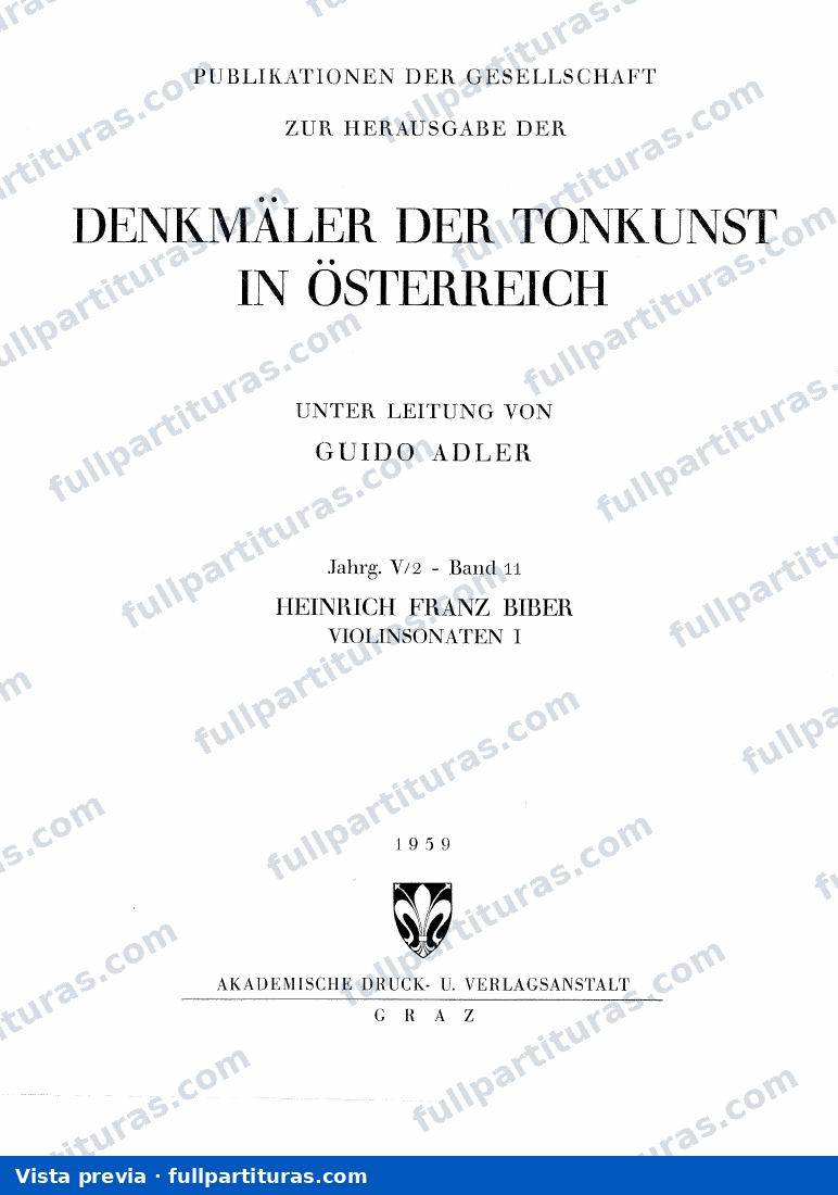 8 Violin Sonatas, C 138-145: Volumen 1 — preview