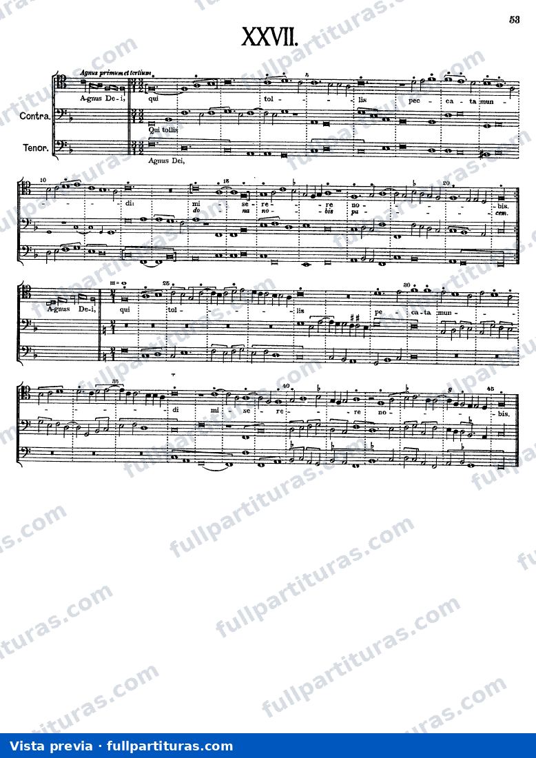 Agnus Dei (Tenor, 2 Bajos) — preview