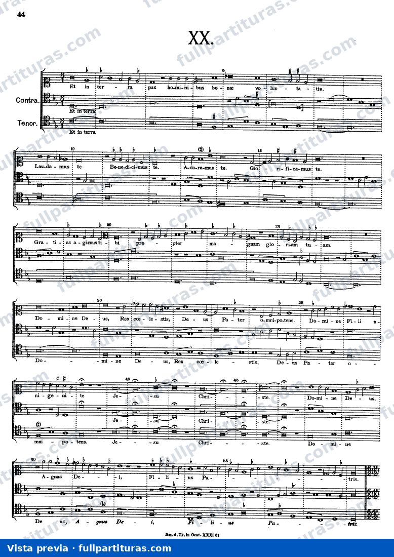 Gloria (Soprano, 2 tenores) — preview