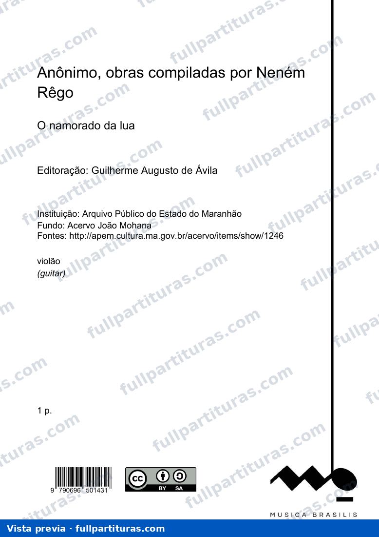 O namorado da lua, Anônimo — preview