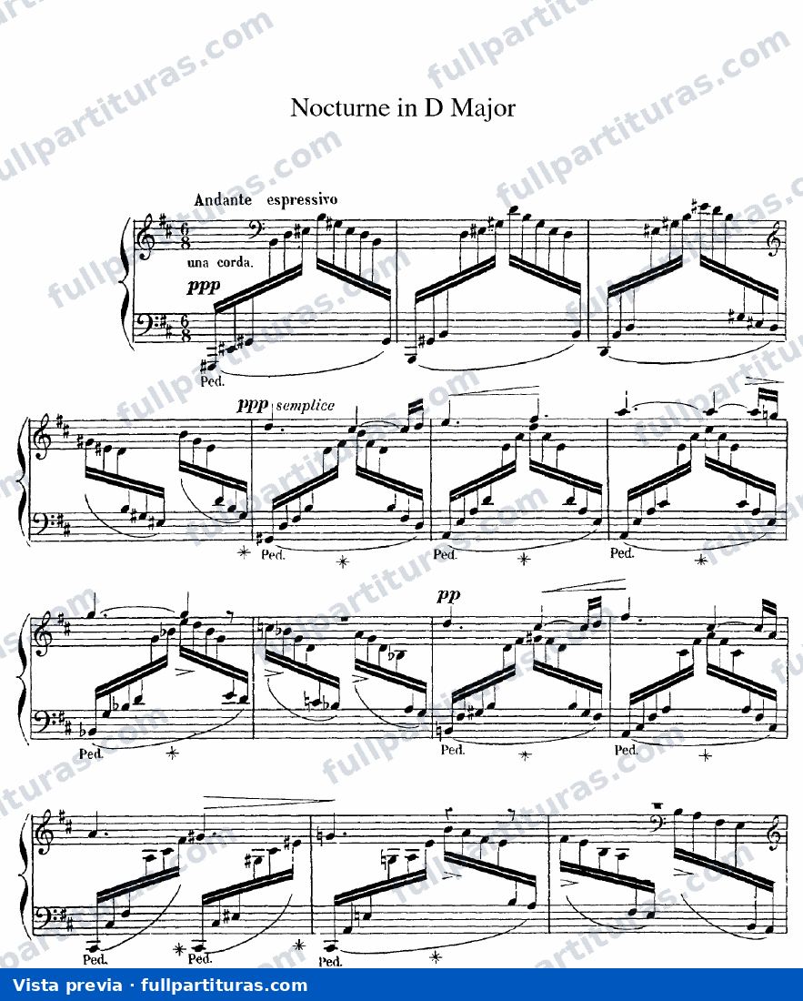 Nocturne en D Mayor — preview