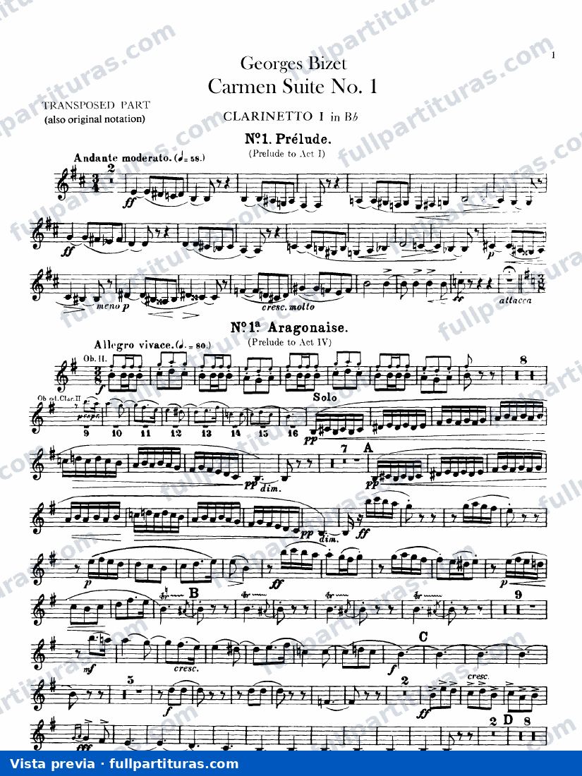 Clarinete 1, 2 — preview