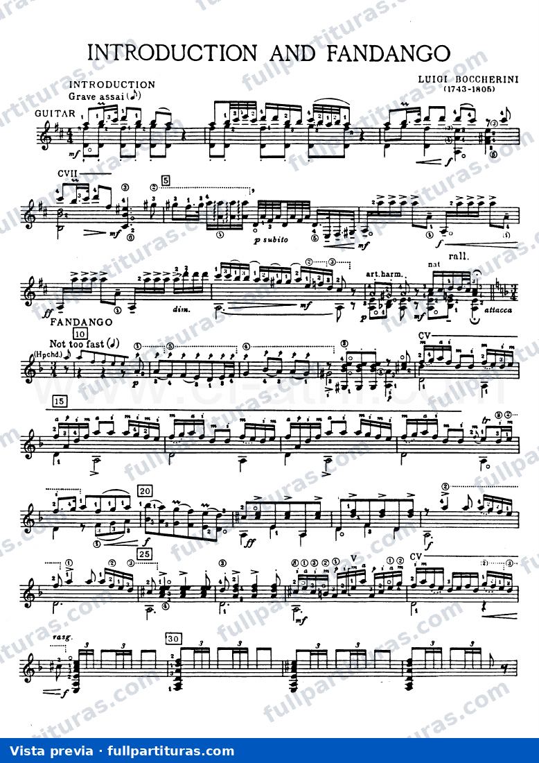 Introducción y Fandango: Partichela de la guitarra — preview
