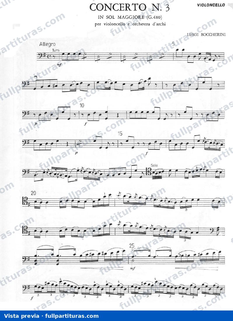Introducción y Fandango: Parte del violoncello — preview