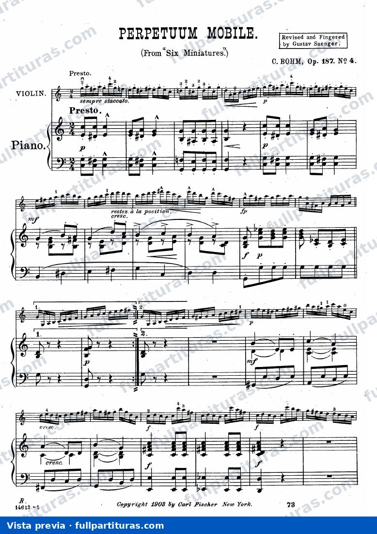 6 Miniaturen, Op.187: Perpetuum mobile — preview