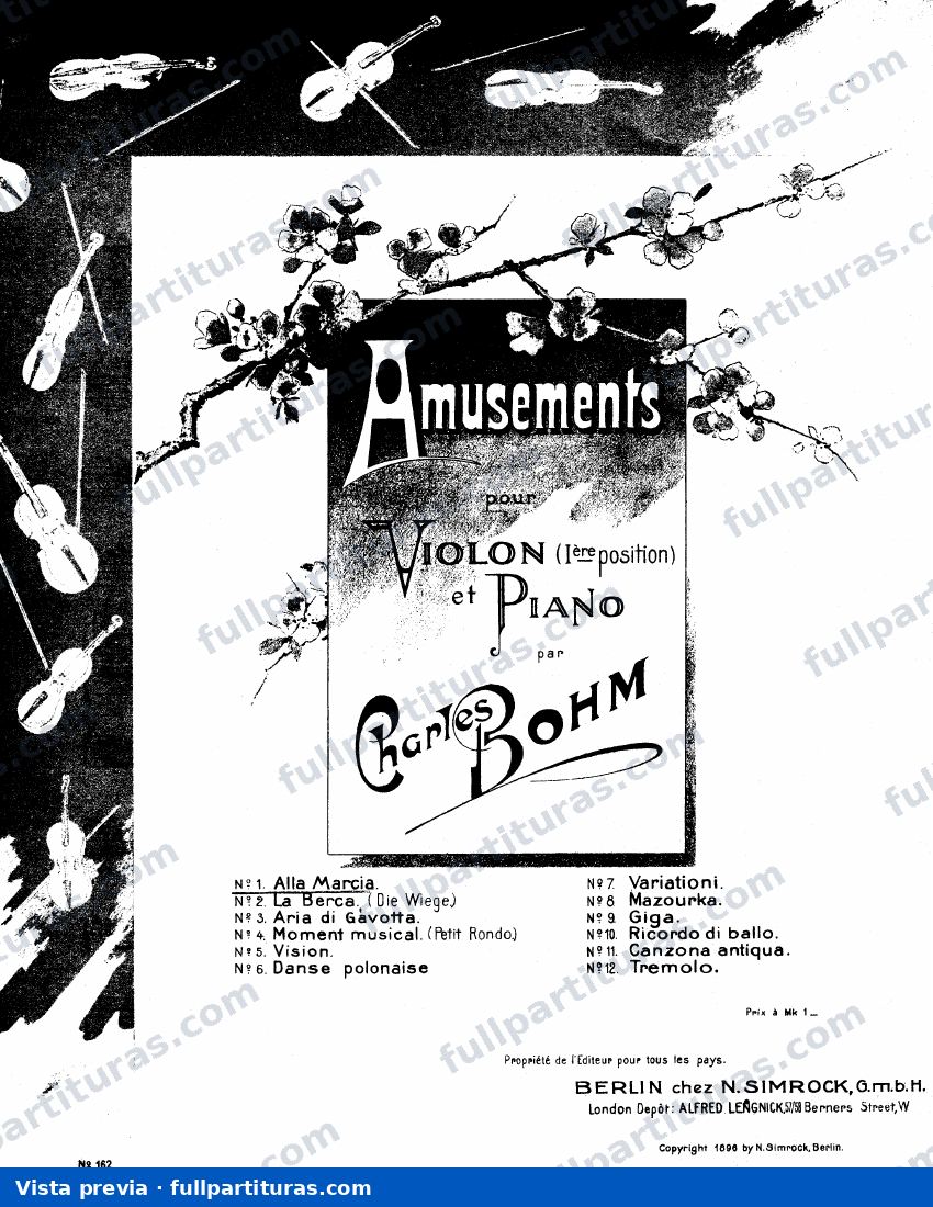 Amusements: parte del violÃ­n — preview