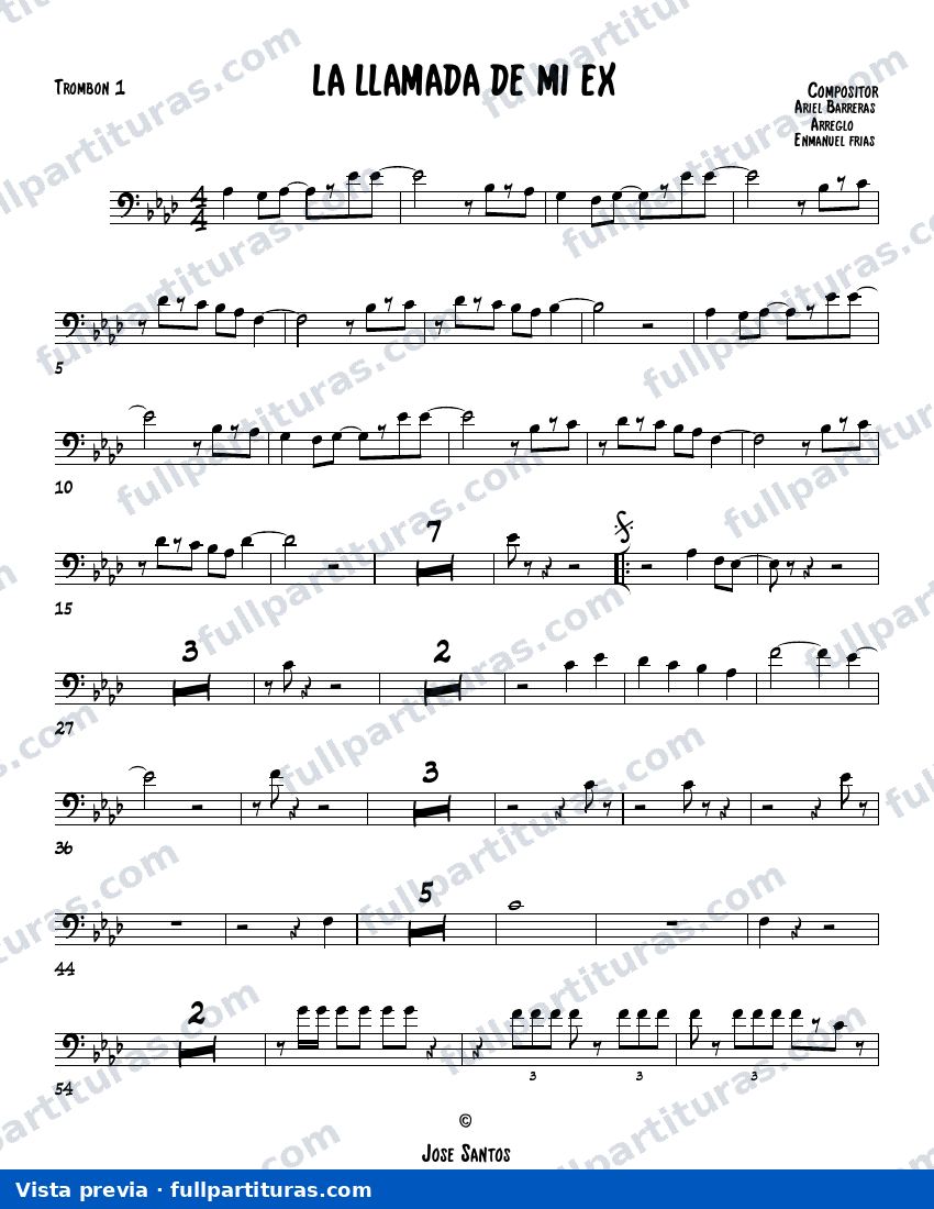 La llamada de mi ex (Trombón) — preview