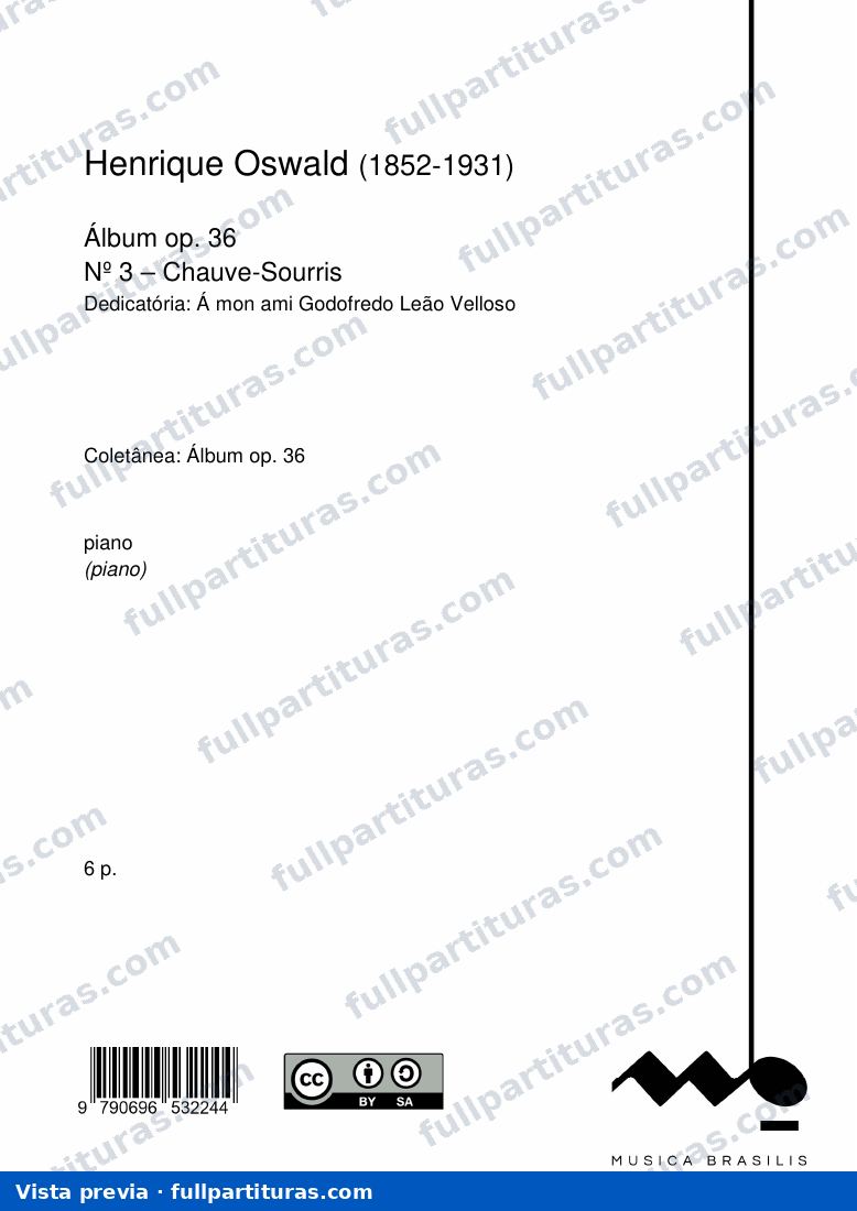 Op 36 Número 3 Chauve Sourris — preview
