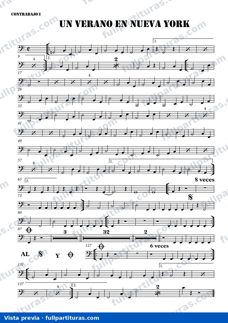 Un verano en Nueva York (Arreglo para banda) — preview