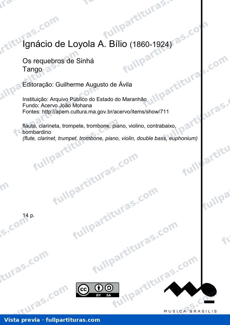 Os requebros de Sinhá — preview