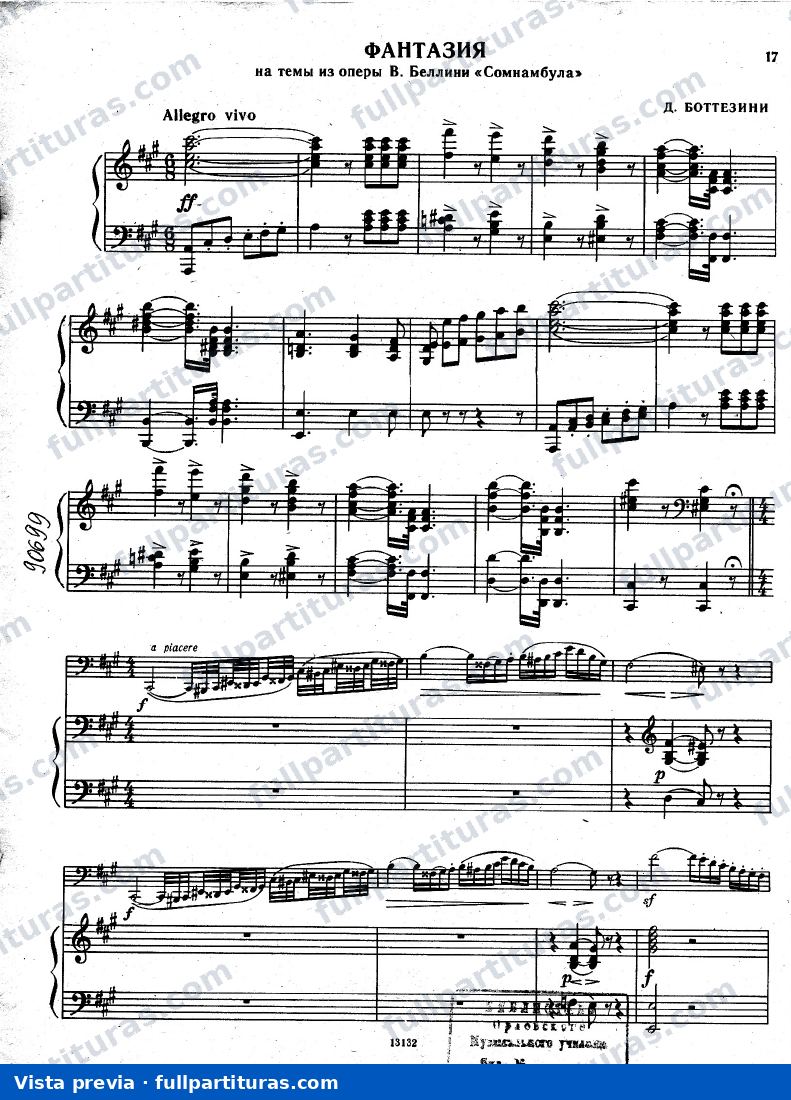 Fantasia on 'La Sonnambula' — preview