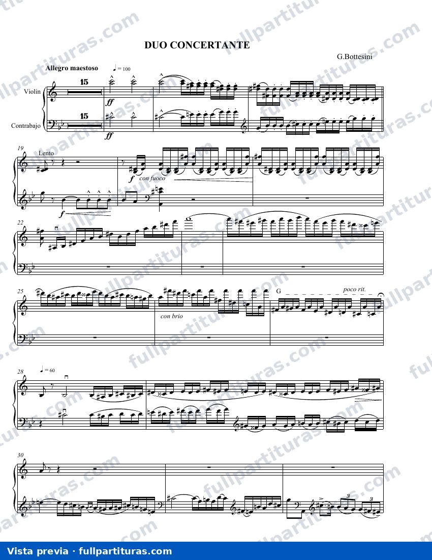 Duo Concertante - Violin Y Contrabajo — preview
