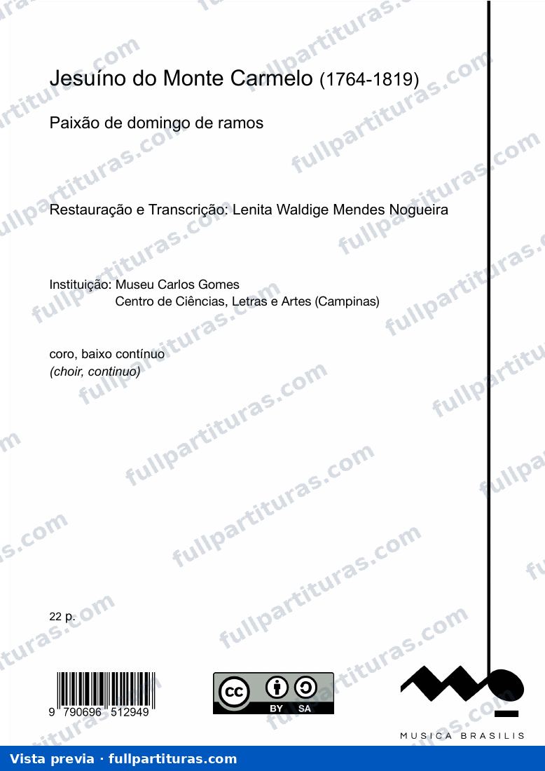 Paixão de domingo de ramos — preview