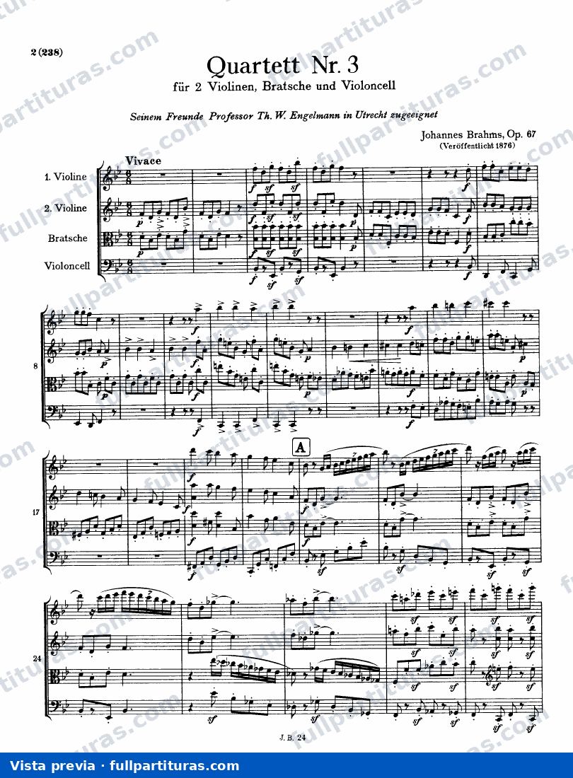 Cuarteto de Cuerdas nº 3 op. 67 — preview