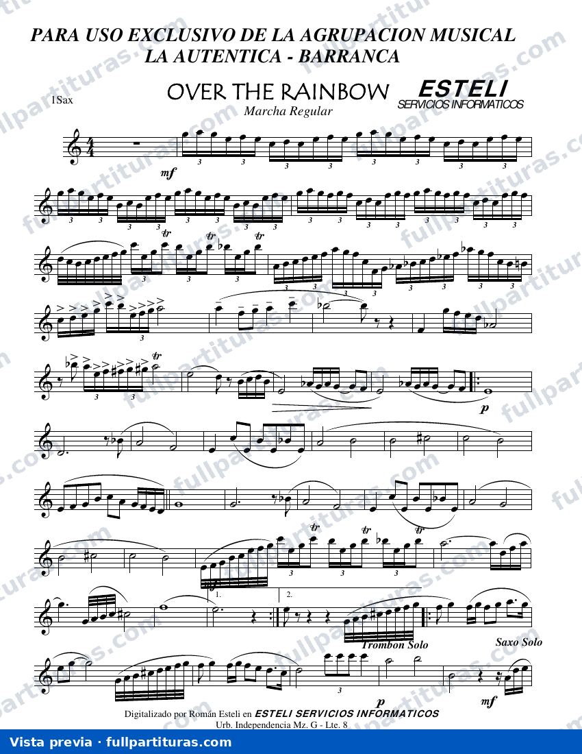 Over the Rainbow — vista previa