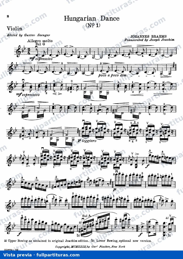 Parte del violín — preview