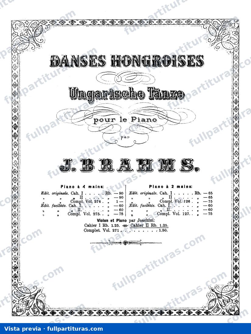 Danzas Húngaras desde la 6 a la 10 — preview
